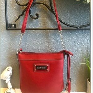 Nine West Vibrant Red Crossbody Bag | Adjustable Strap